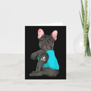Bulldog I Liebe Vater Tattoo Apparel, Hund Vater Karte
