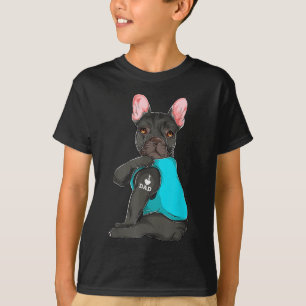 Bulldog I Liebe Vater Tattoo Apparel, Hund Vater T-Shirt