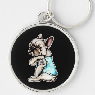 Bulldog  Ich bin kein Geschenk für Möpsen Schlüsselanhänger
