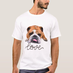 Bulldog, Illustration T-Shirt
