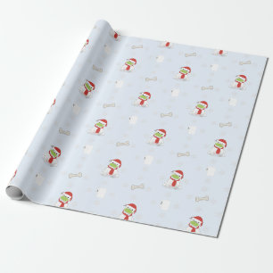 Bulldog in Face Mask and Tolet Paper Geschenkpapier
