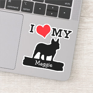 Bulldog-Individuelle Name Aufkleber