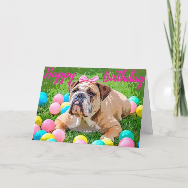 Bulldog Karte (Vorderseite)