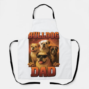 Bulldog Kopie Schürze