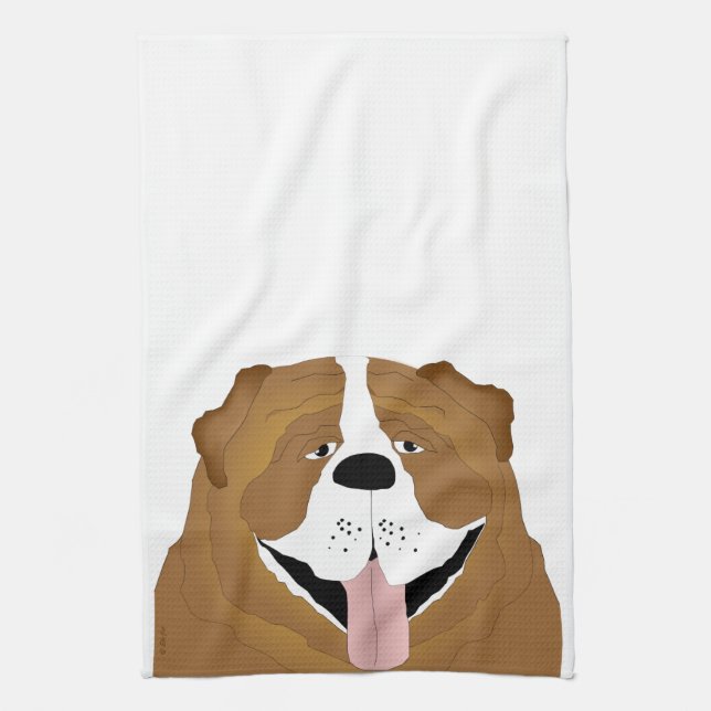 Bulldog Küchentuch (Vertikal)