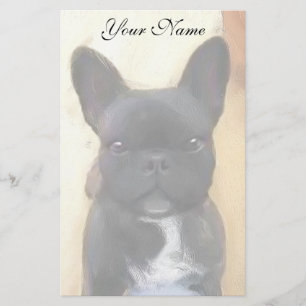 Bulldog-Kunstwerk Briefpapier