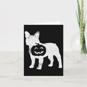 Bulldog Kürbis Fauler Halloween-Kostüm Süßer Hund Karte