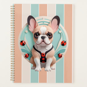 Bulldog Ladybug Pastell Papier schneiden Kunst Planer