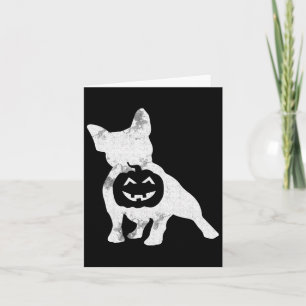 Bulldog Lazy Halloween Kostüm Niedlicher Franziske Karte
