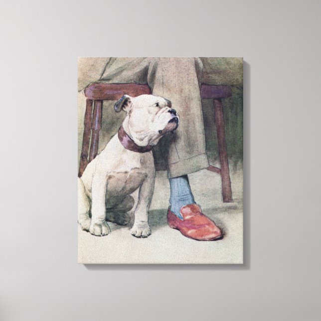 Bulldog Leinwanddruck (Vorderseite)