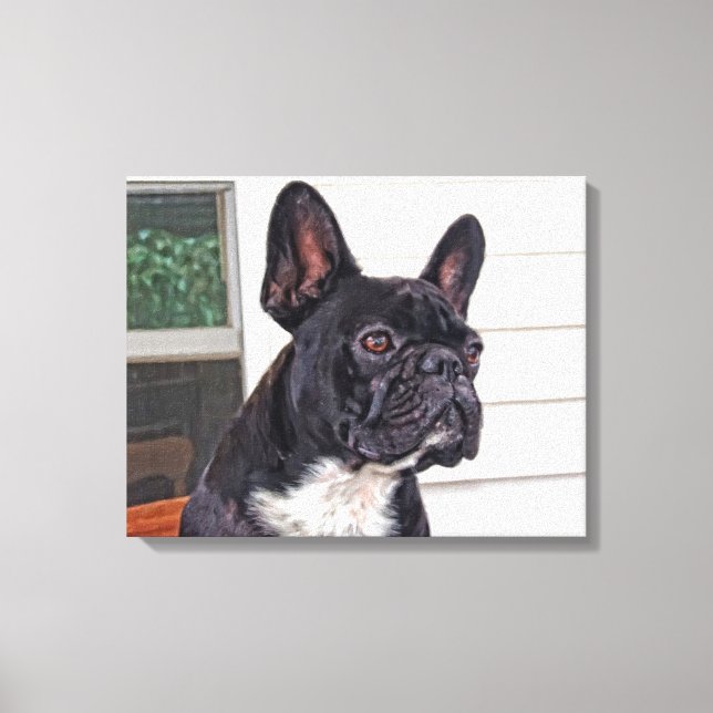 Bulldog Leinwanddruck (Vorderseite)