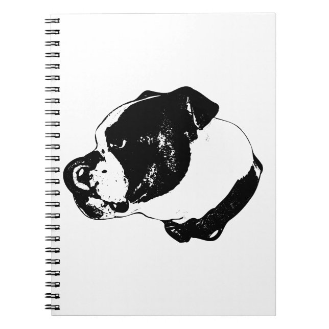 Bulldog Lick Notizen Notizblock (Vorderseite)