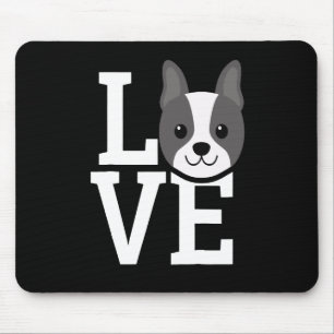 Bulldog Liebe Französisch gutes Geschenk Hund Lo Mousepad
