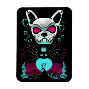 Bulldog Liebe Halloween Pumpkin-Geschenk Magnet