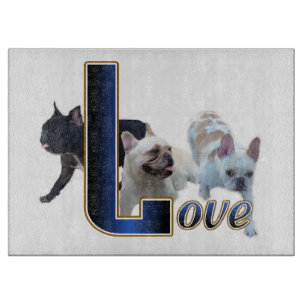 Bulldog-LIEBE Schneidebrett