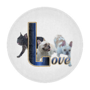 Bulldog-LIEBE Schneidebrett
