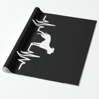 Bulldog Liebhaber | Bulldog Heartbeat Geschenkpapier