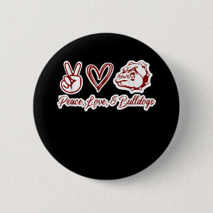 Bulldog Liebhaber Bulldog Peace Liebe Bulldog Ei Button