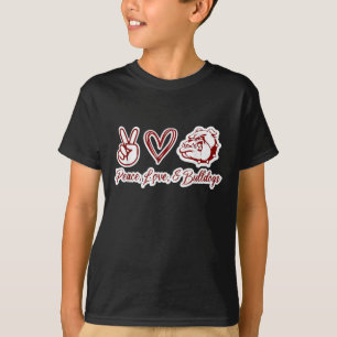 Bulldog Liebhaber Bulldog Peace Liebe Bulldog Ei T-Shirt