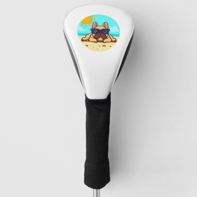 Bulldog Liebhaber Golf Headcover (Vorderseite)