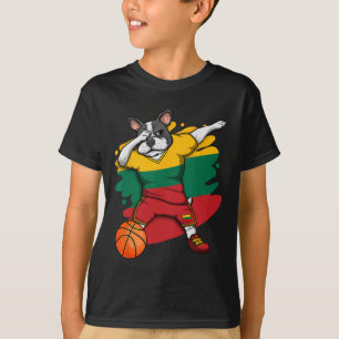 Bulldog Litauen Basketball Fan Jersey Spo T-Shirt