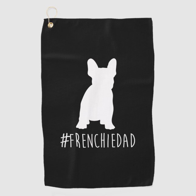 Bulldog Lover | Französischer Vater Französischer  Golfhandtuch (Vorderseite)