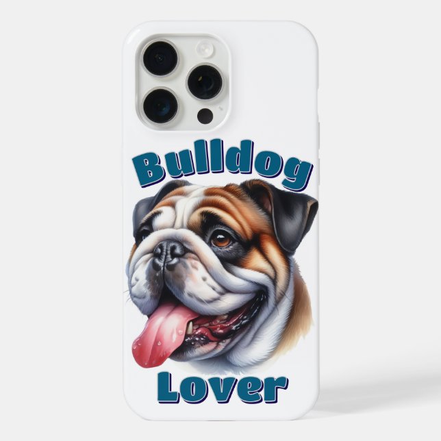 Bulldog Lover iPhone 15 Pro Max Hülle (Rückseite)