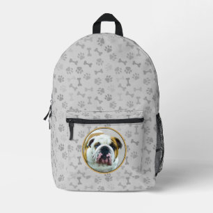 Bulldog-Malerei - Niedliche Original Hunde-Kunst Bedruckter Rucksack