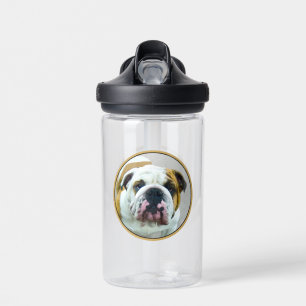 Bulldog-Malerei - Niedliche Original Hunde-Kunst Trinkflasche