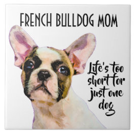 Bulldog Mama Keramik Tile Fliese