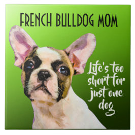 Bulldog Mama Keramik Tile Fliese