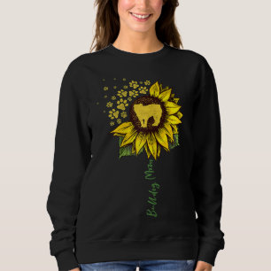 Bulldog Mama Sunflower English Bulldog Lover Gesch Sweatshirt