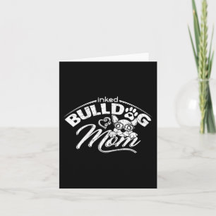 Bulldog Mama Tattoos Alte Englische Bulldog Mama T Karte