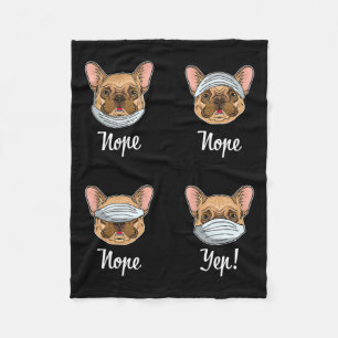 Bulldog-Maskenbulldogs Fleecedecke