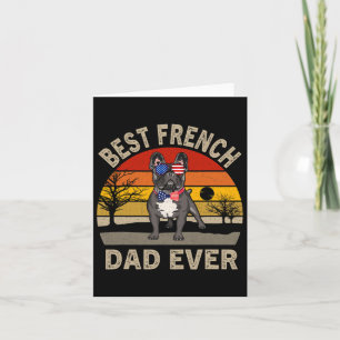 Bulldog Mens Fun Fathds Tag Französischer Bulldog Karte