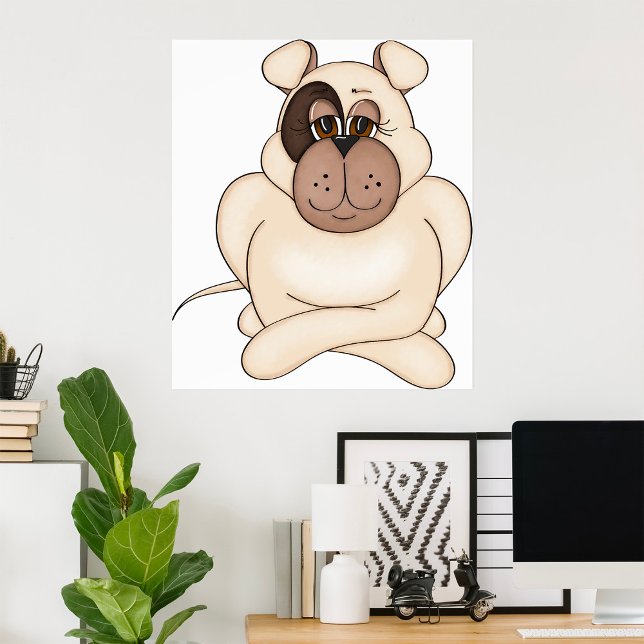 Bulldog mit Big Eyes Poster (Von Creator hochgeladen)
