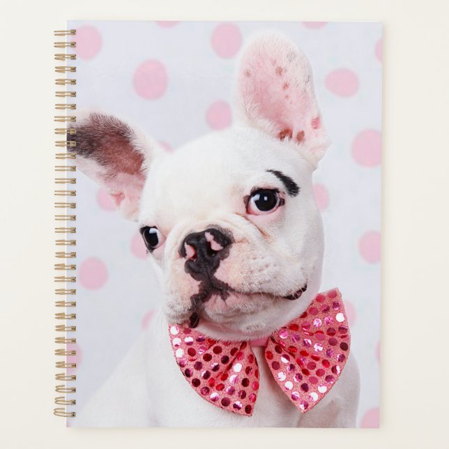Bulldog mit Bow-Krawatte Planer (Vorderseite)