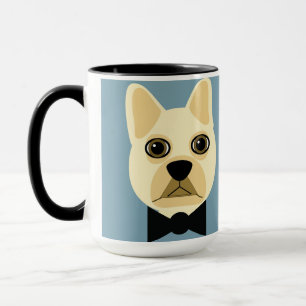 Bulldog mit Bowtie Blue Tasse
