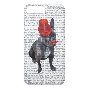 Bulldog mit Red Top Hat und Mustache iPhone 8 Plus/7 Plus Hülle