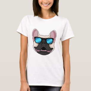 Bulldog mit Sonnenbrille T-Shirt