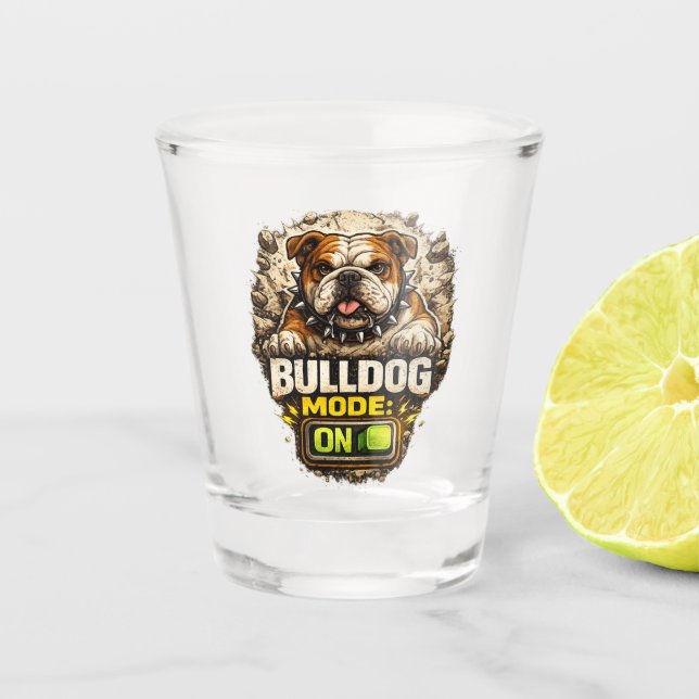 Bulldog-Modus: AN Schnapsglas (Vorderseite)