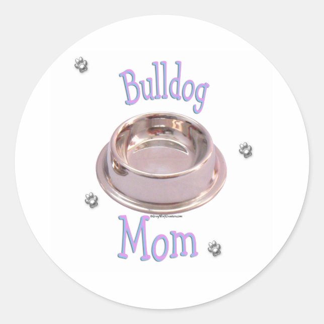 Bulldog Mom - Sticker (Devant)
