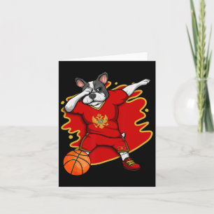 Bulldog Montenegro Basketball Fan Jersey Karte