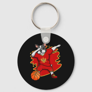Bulldog Montenegro Basketball Fan Jersey Schlüsselanhänger