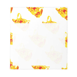 Bulldog-Muster Notizblock
