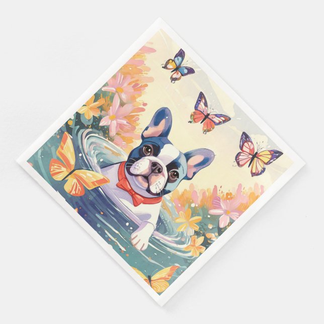 Bulldog Napkins Serviette (Ecke)