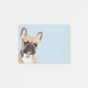 Bulldog   Niedlich Französisch Post-it Klebezettel