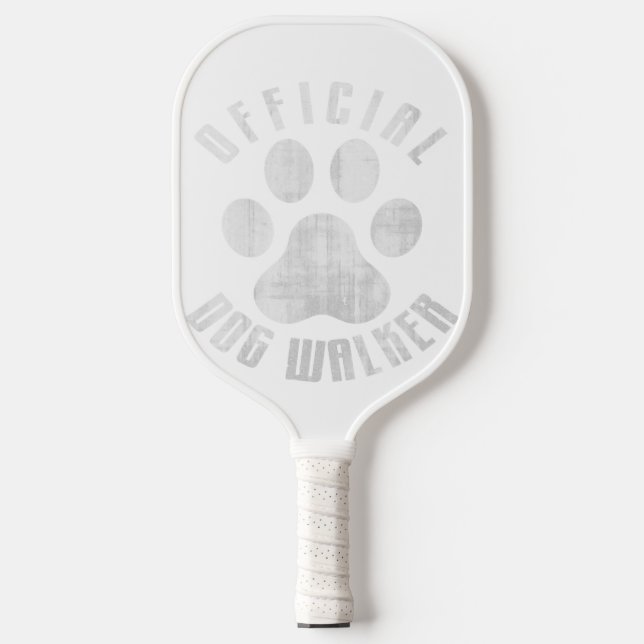 Bulldog Offical Dog Walker Niedlich Meme Bulldog P Pickleball Schläger (Vorderseite)
