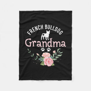 Bulldog Oma Geschenke Süße Hunde Liebhaber Weihnac Fleecedecke
