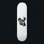 Bulldog on Board Skateboarding Dog Silhouette Skateboard<br><div class="desc">Cool Skateboarding English Bulldog Silhouette. This totally stoked skater dog is on the move. An awesome skateboard for dog lover humans and skater canines. Check out Jenn's Doodle World for this fun dog design on more products that make sweet gifts.</div>